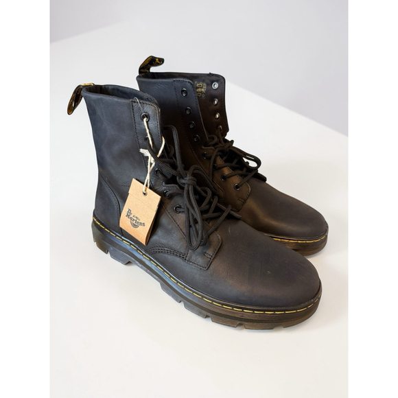 Dr. Martens Other - Dr. Doc Martens Combs Black Leather Combat Grunge Boots Size Mens 13 EU 47 NWOB